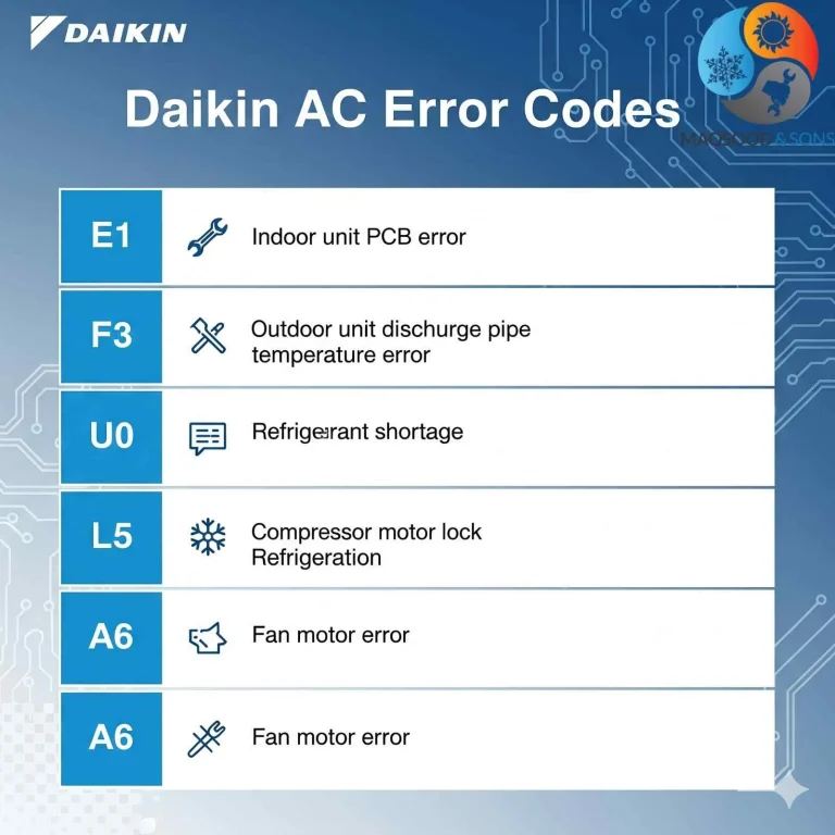Daikin Ac Error Codes